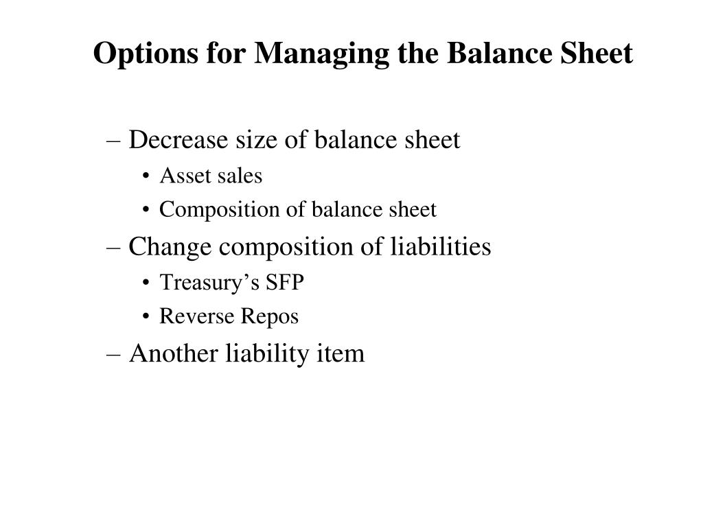 PPT - The Federal Reserve Balance Sheet PowerPoint Presentation, free