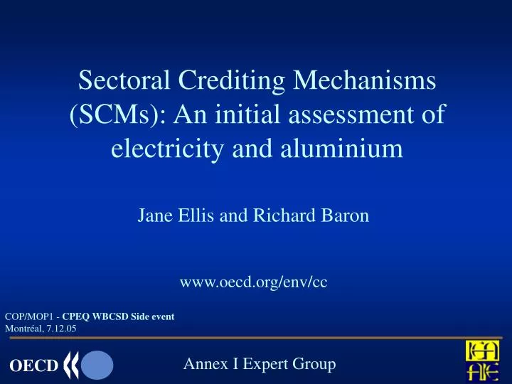 sectoral crediting mechanisms scms an initial assessment of electricity and aluminium n.