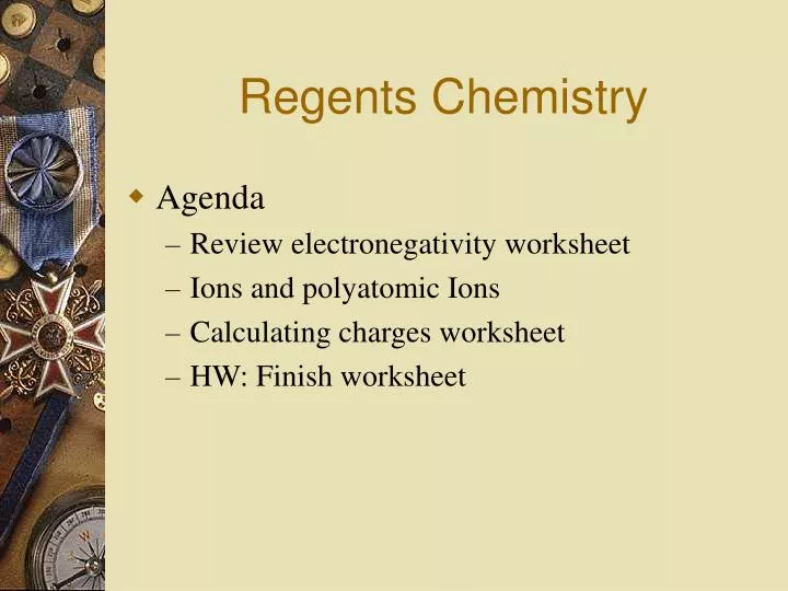 PPT Regents Chemistry PowerPoint Presentation, free download ID4308021
