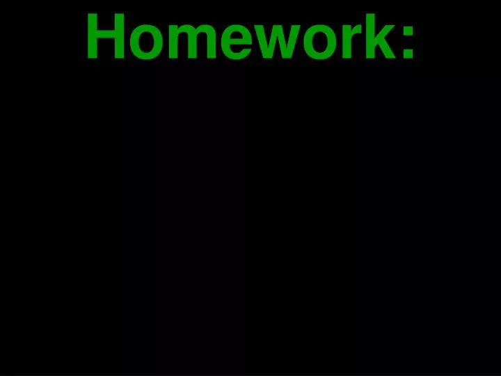 homework n.