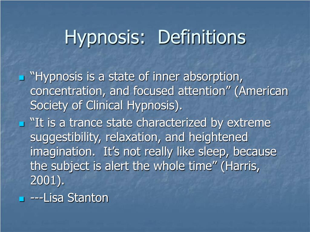 definition of hypnosis