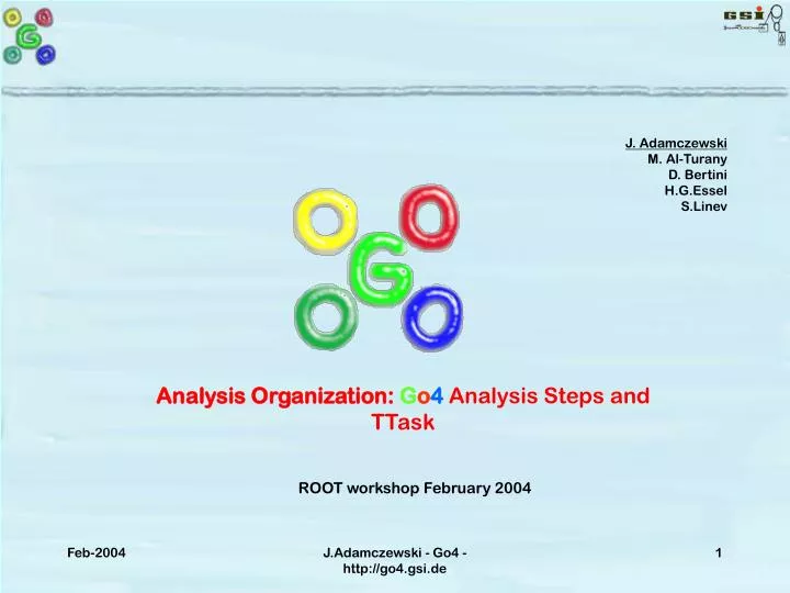 analysis organization g o 4 analysis steps and ttask n.