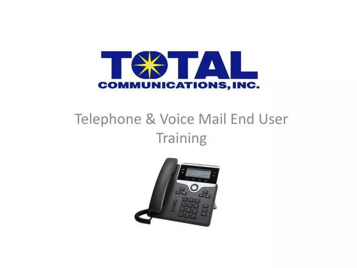 telephone voice mail end user training n.