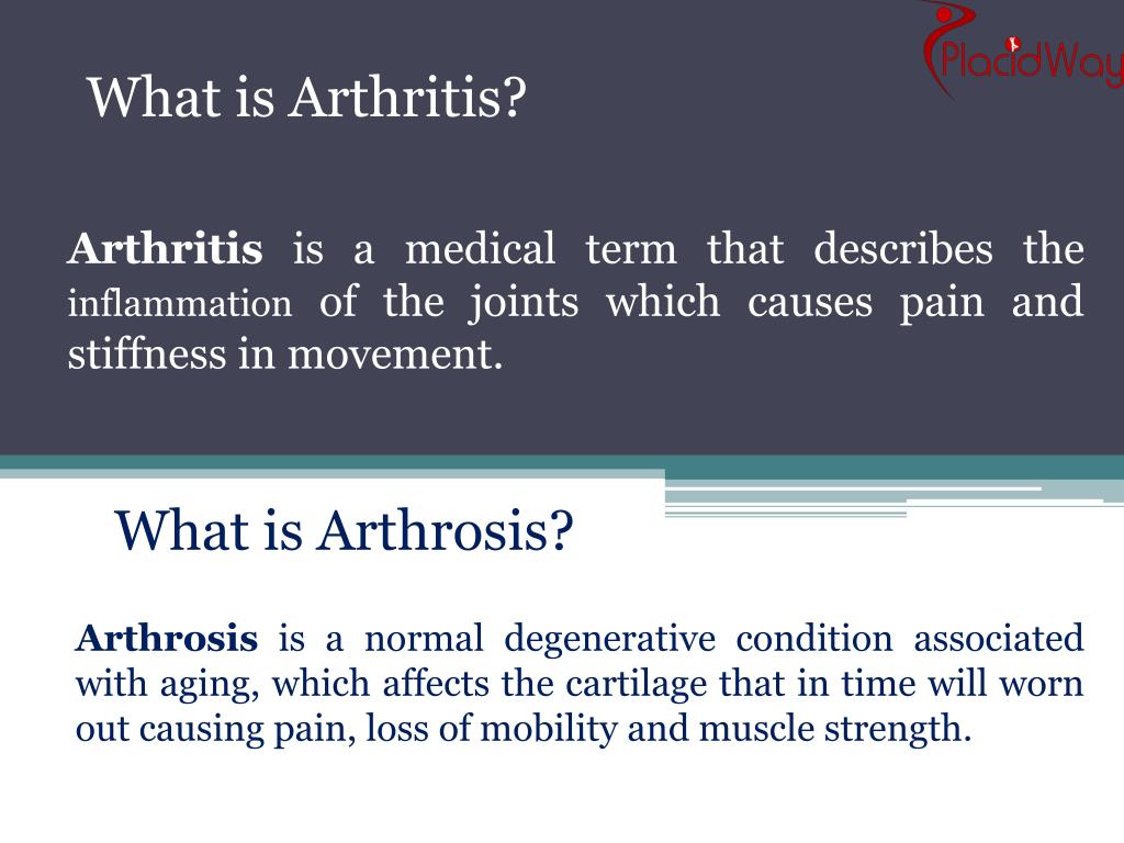 What's the difference between arthritis and arthrosis?