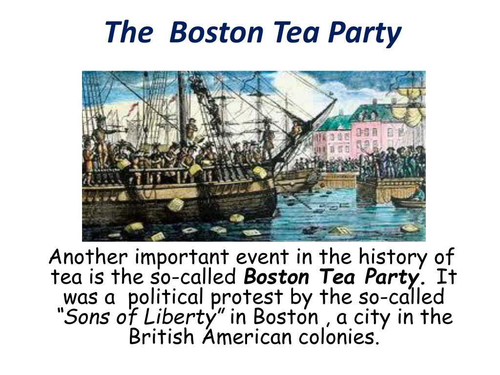 Расположи в хронологической последовательности бостонское чаепитие