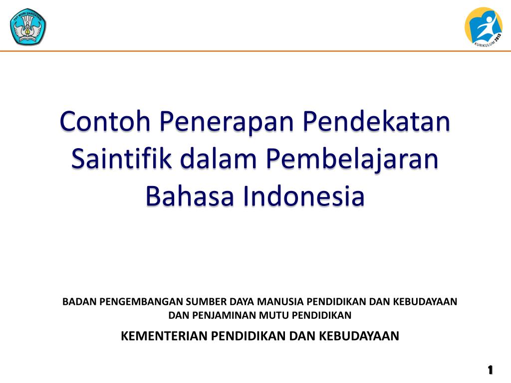 PPT - Contoh Penerapan Pendekatan Saintifik dalam Pembelajaran Bahasa