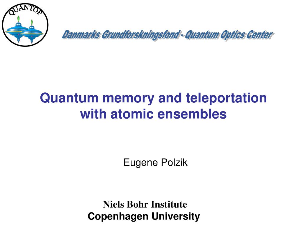 PPT - Grundforskningsfond Quantum Optics Center PowerPoint Presentation - ID:4313881