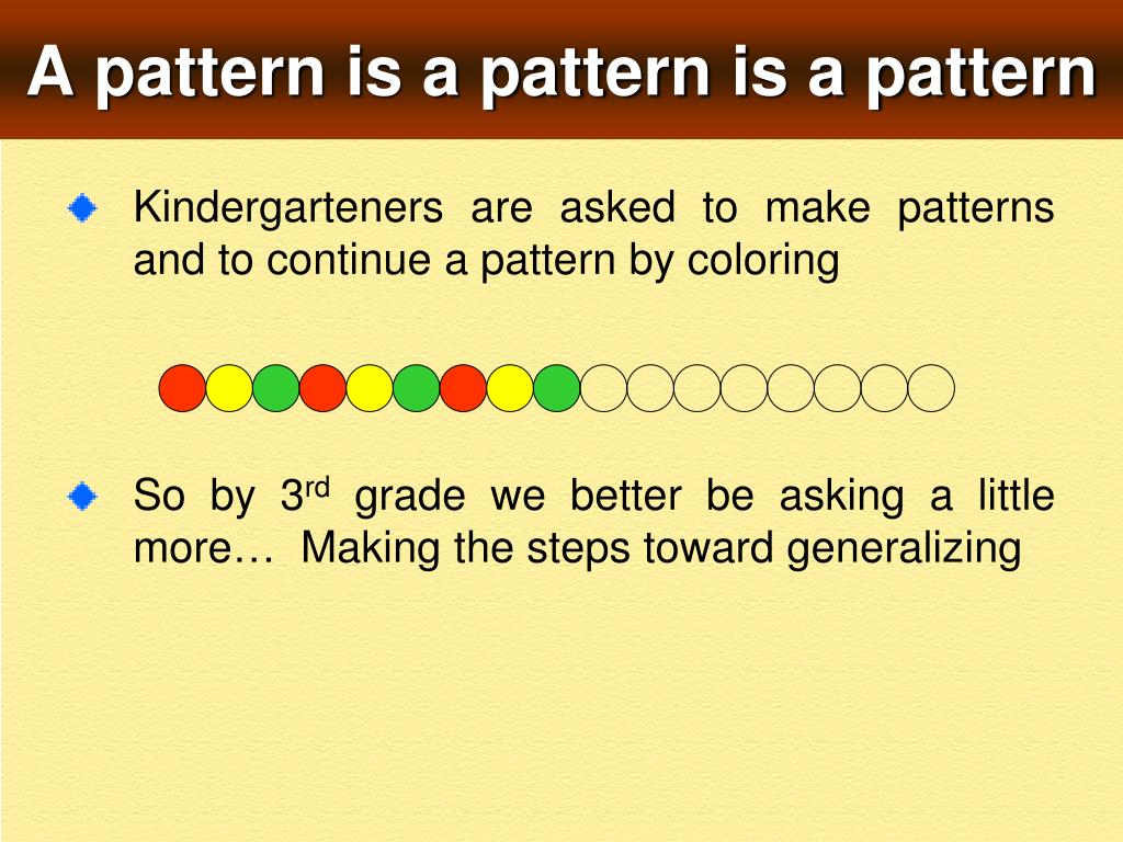 PPT Algebraic Patterning PowerPoint Presentation, free download ID