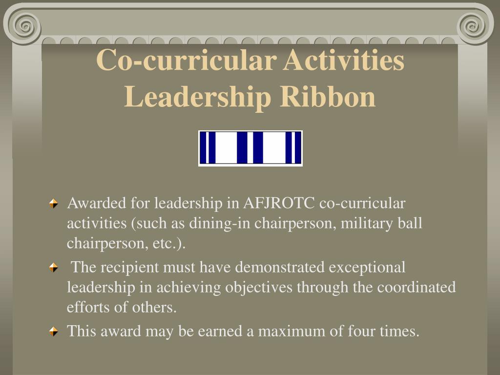 Afjrotc Ribbon Chart