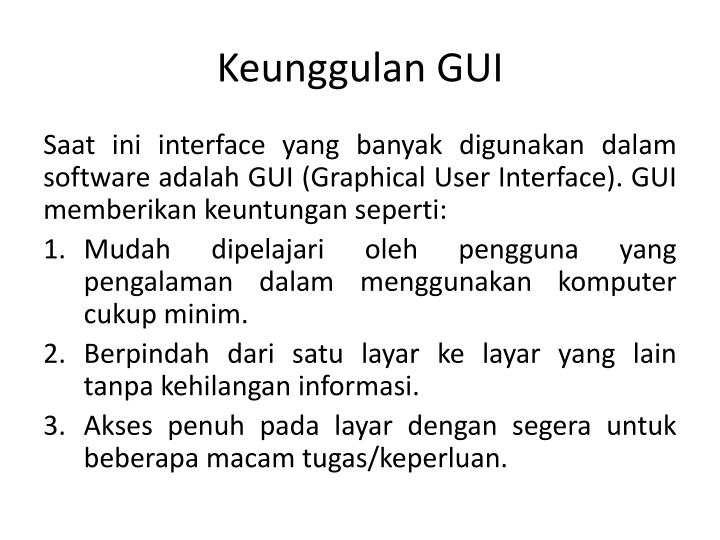 PPT - KONSEP USER INTERFACE PowerPoint Presentation - ID 