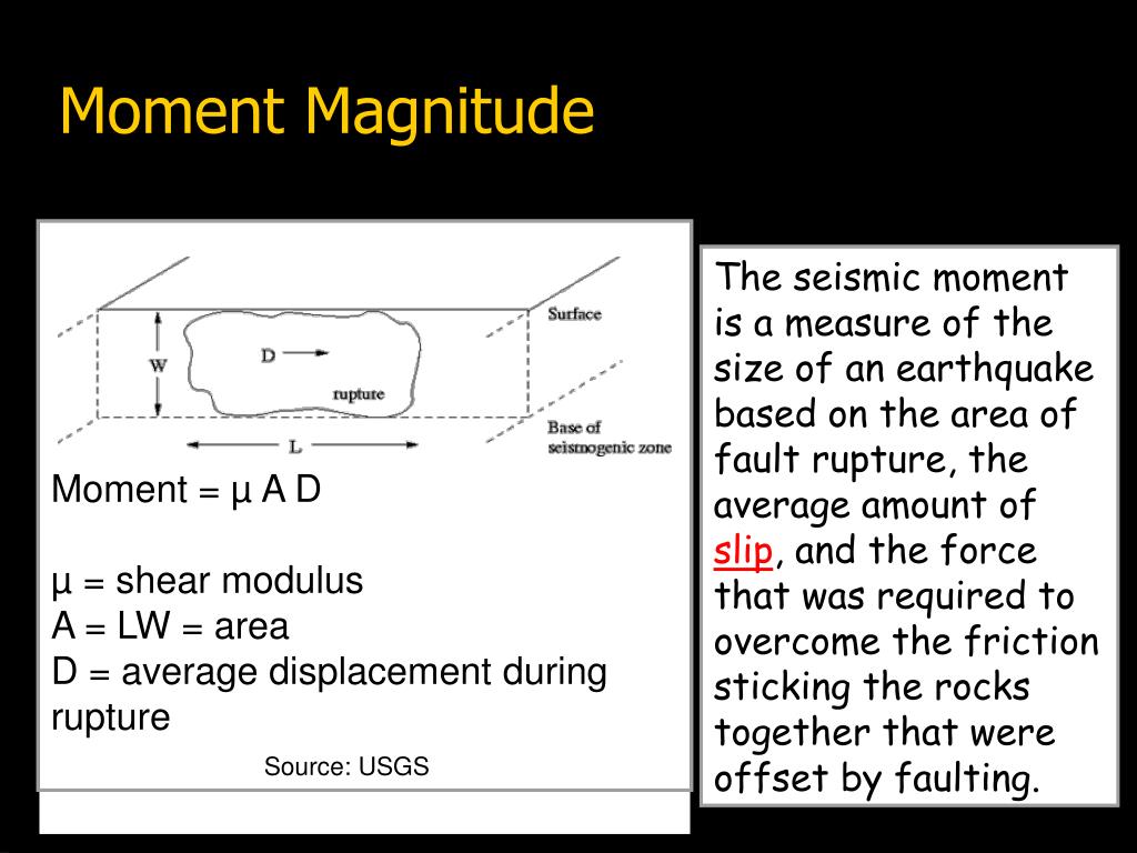 moment magnitude scale science definition