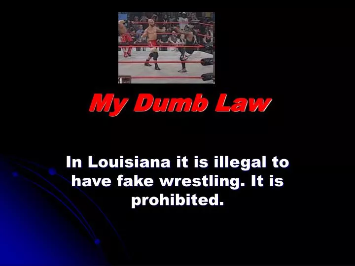 my dumb law n.