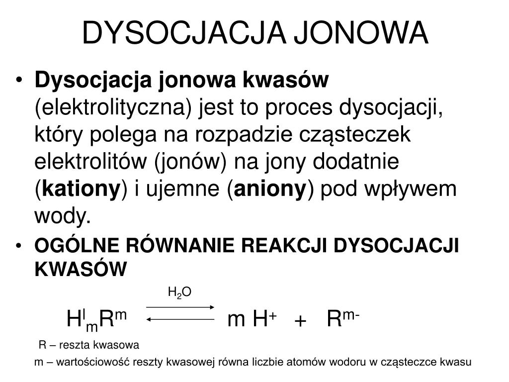Dysocjacja Jonowa Kwasów Karboksylowych PPT - KWASY PowerPoint Presentation, free download - ID:4315883