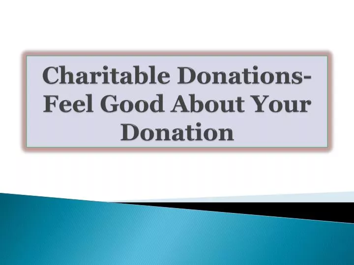 charitable donations feel good about your donation n.