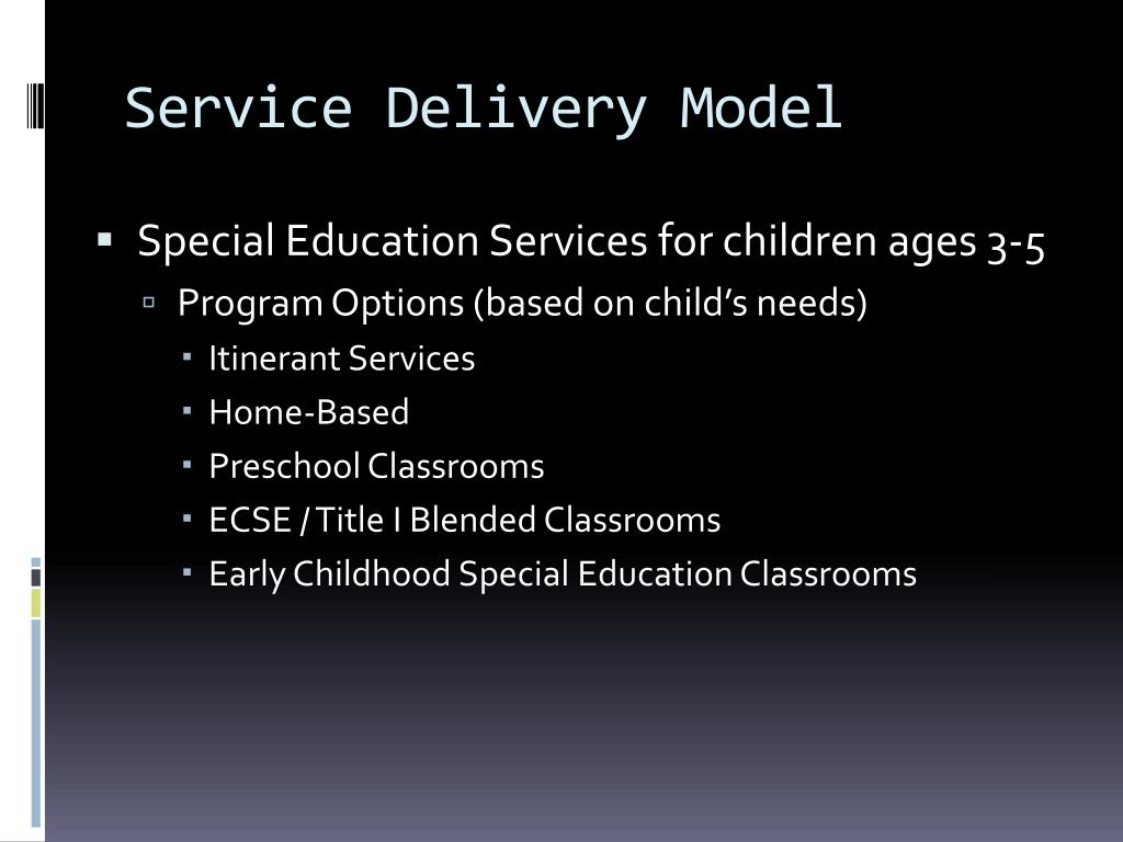service delivery model education