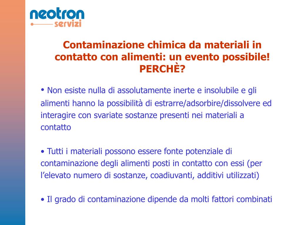 PPT - Materiali a contatto con gli alimenti (MCA): obblighi di legge e  normativa volontaria PowerPoint Presentation - ID:4317392, image size:1024x768