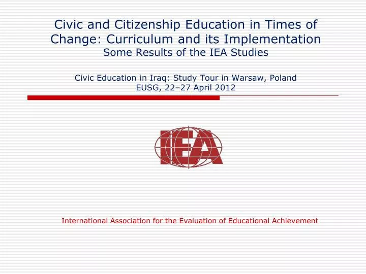 international association for the evaluation of educational achievement
