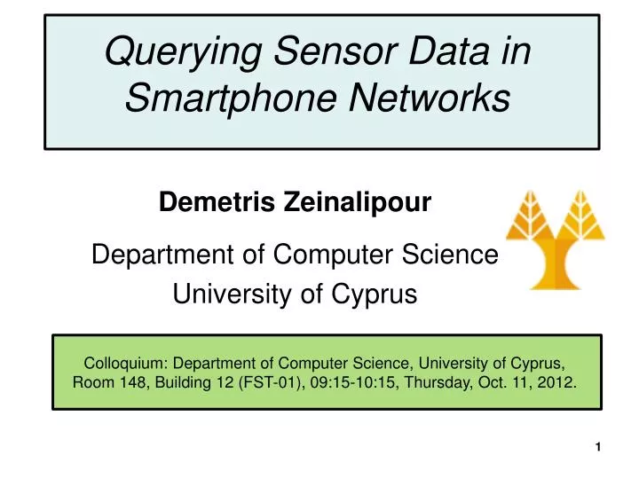 querying sensor data in smartphone networks n.