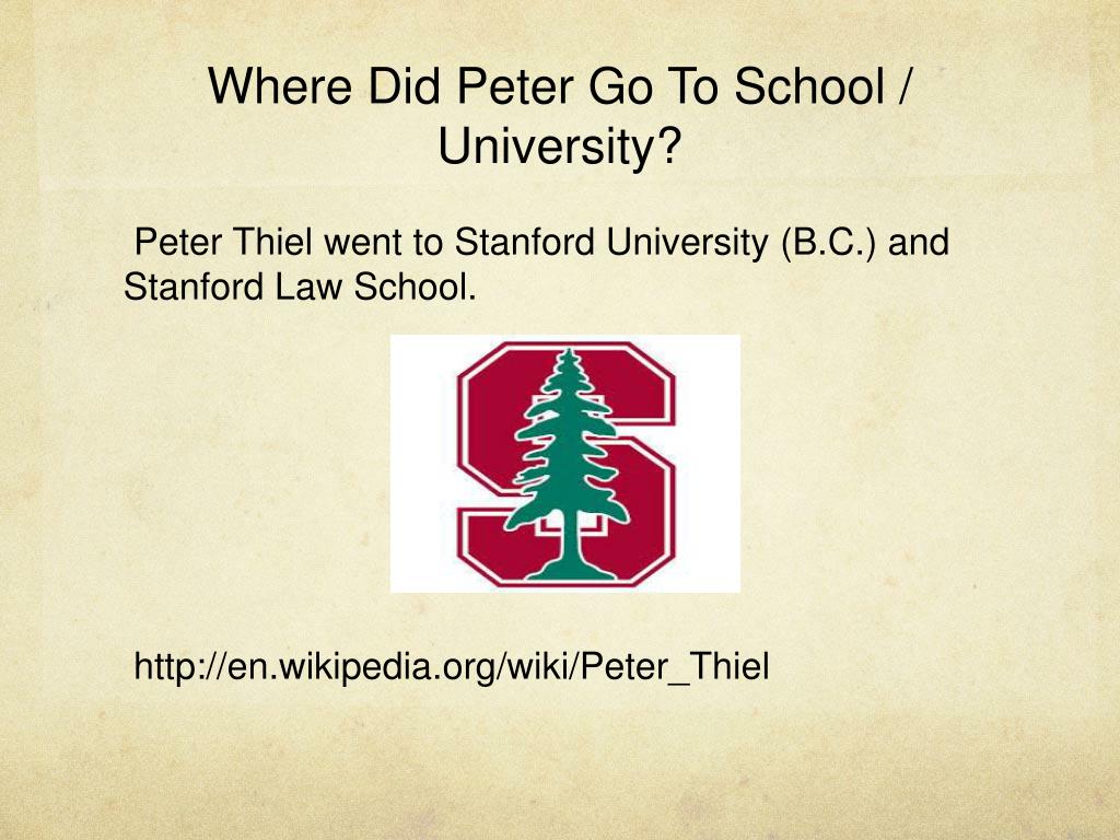 PPT - Peter Thiel 1. PowerPoint Presentation, free download - ID:4319746