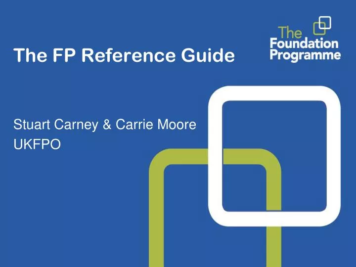 the fp reference guide n.