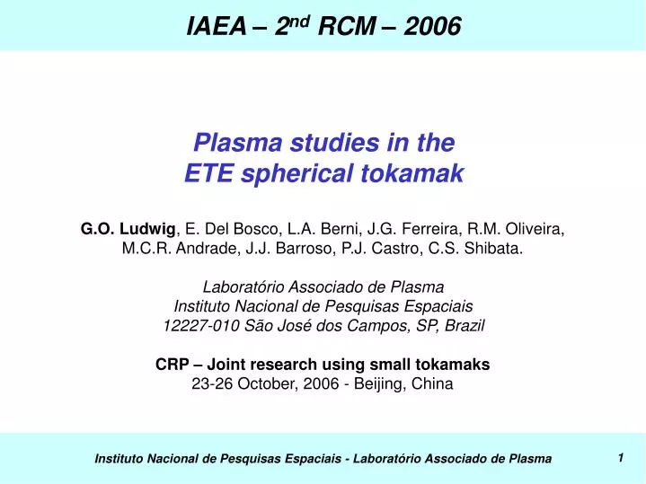 Ppt Iaea 2 Nd Rcm 06 Powerpoint Presentation Free Download Id