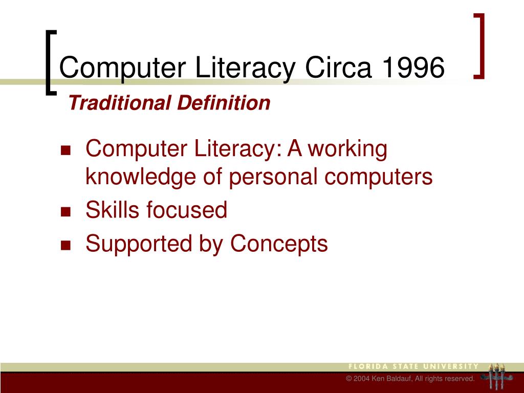 computer literacy thesis