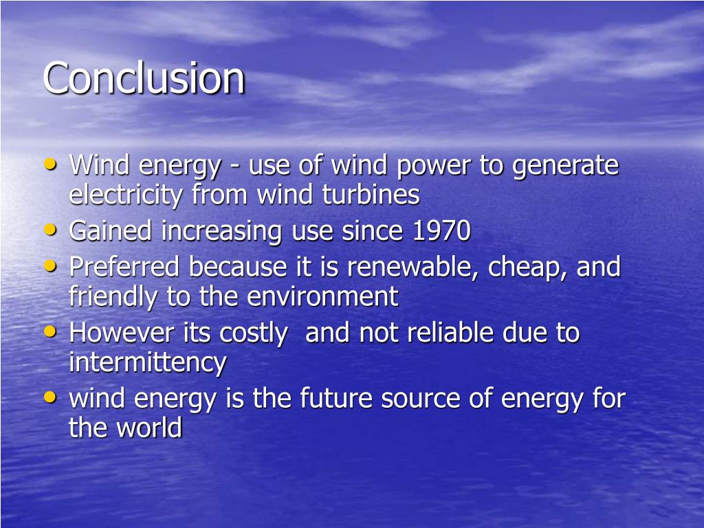 wind energy essay conclusion