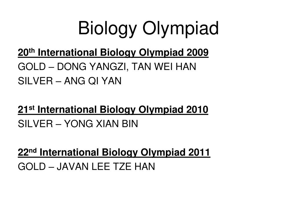 PPT Biology Olympiad PowerPoint Presentation, free download ID4324099