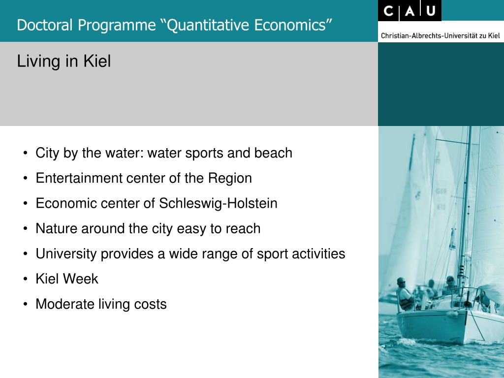 kiel university phd quantitative economics