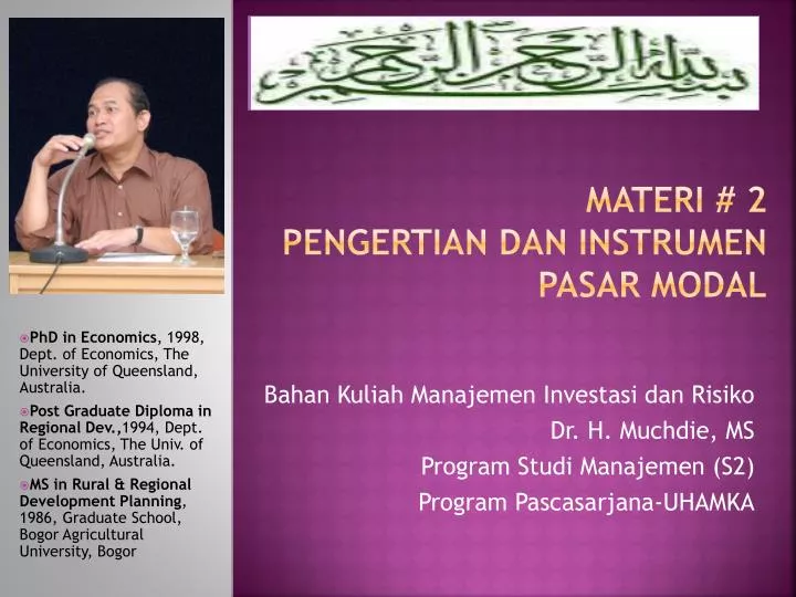 Ppt Materi 2 Pengertian Dan Instrumen Pasar Modal Powerpoint Presentation Id 4324967