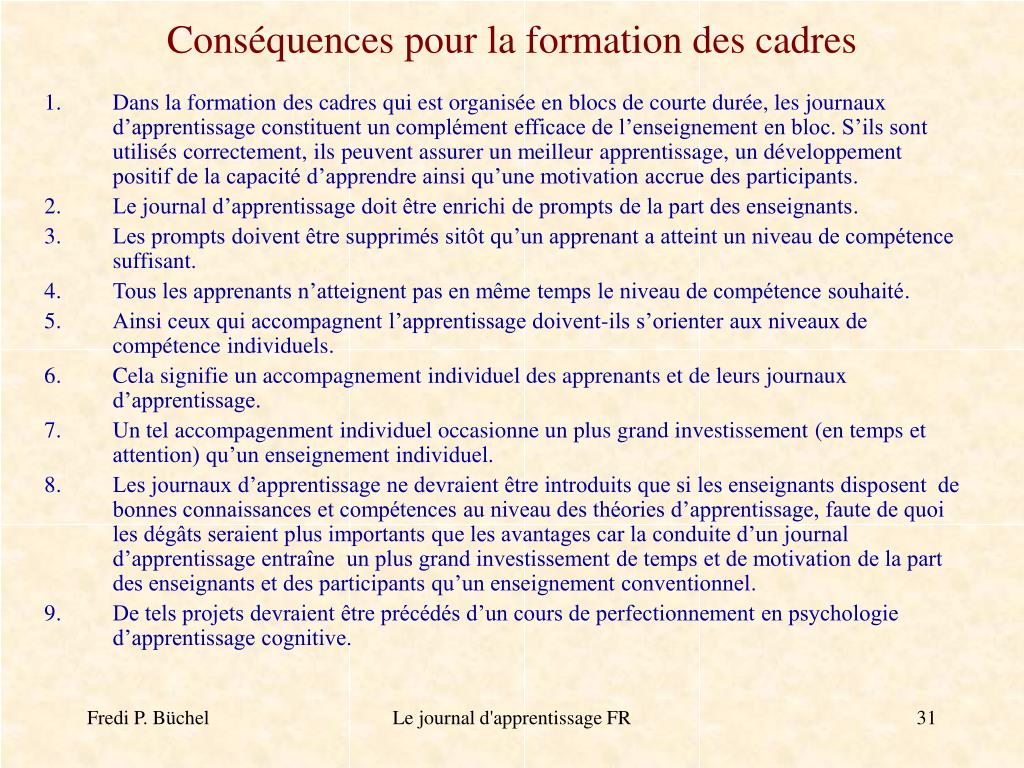 PPT  Le journal d’apprentissage PowerPoint Presentation, free download