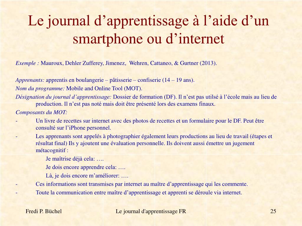 PPT  Le journal d’apprentissage PowerPoint Presentation, free download
