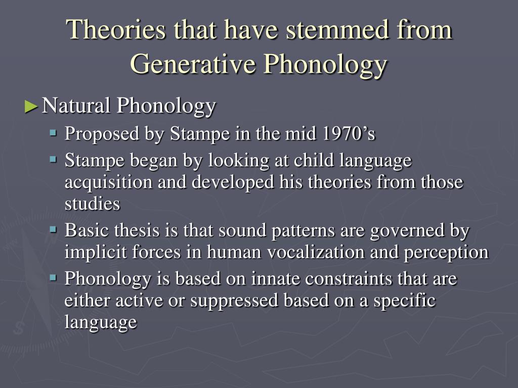 A dissertation on natural phonology stampe