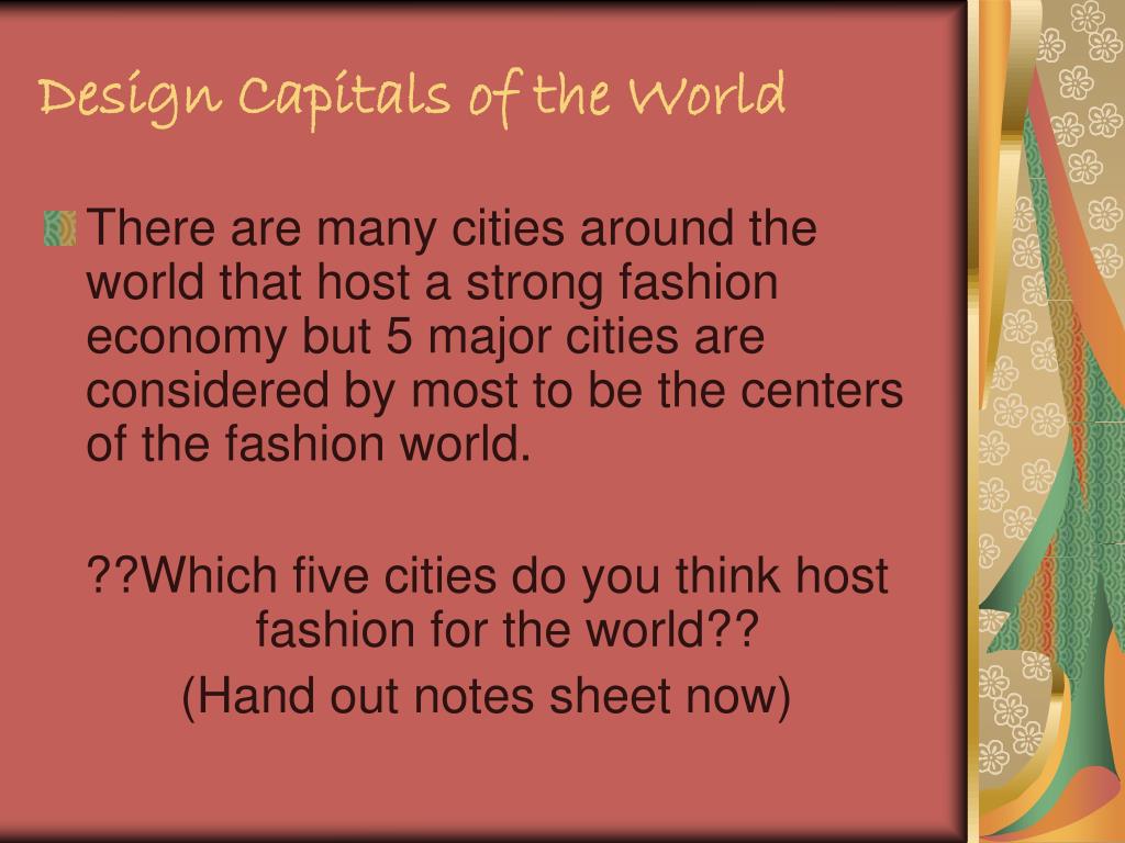 PPT Fashion Capitols PowerPoint Presentation, free download ID4326759
