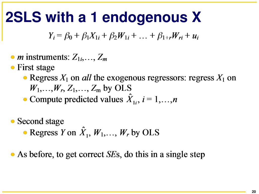 Ppt Instrumental Variables Regression Sw Chapter 12 Powerpoint