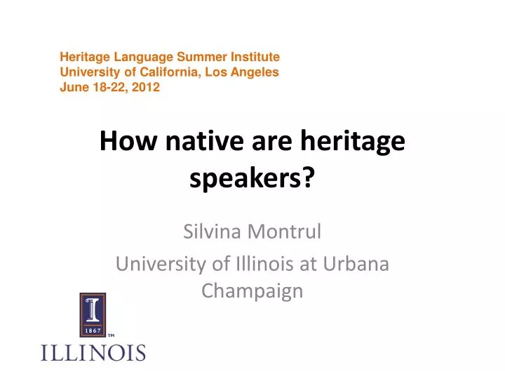how native are heritage speakers n.