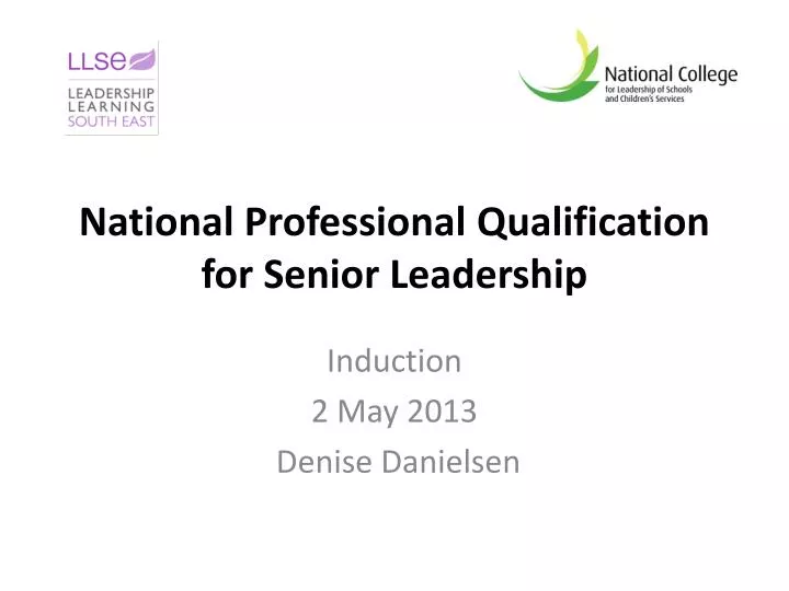 national professional qualification for senior leadership n.