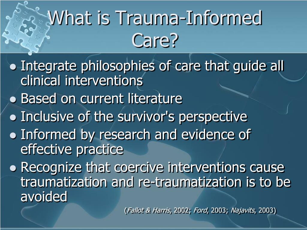 guiding principle of intervention trauma directed care guiding principle of intervention trauma directed care