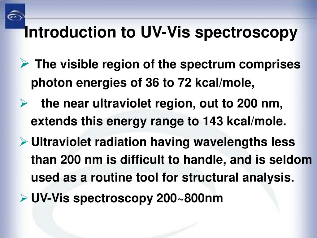 UV/VIS Spectroscopy - an overview