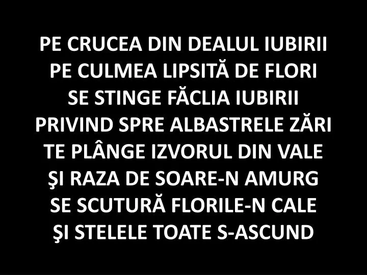 Pe Crucea Din Dealul Iubirii Partitura PPT - pe-crucea-din-dealul-iubirii PowerPoint Presentation, free