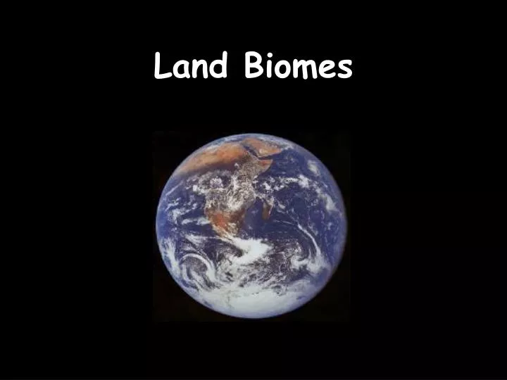 land biomes n.