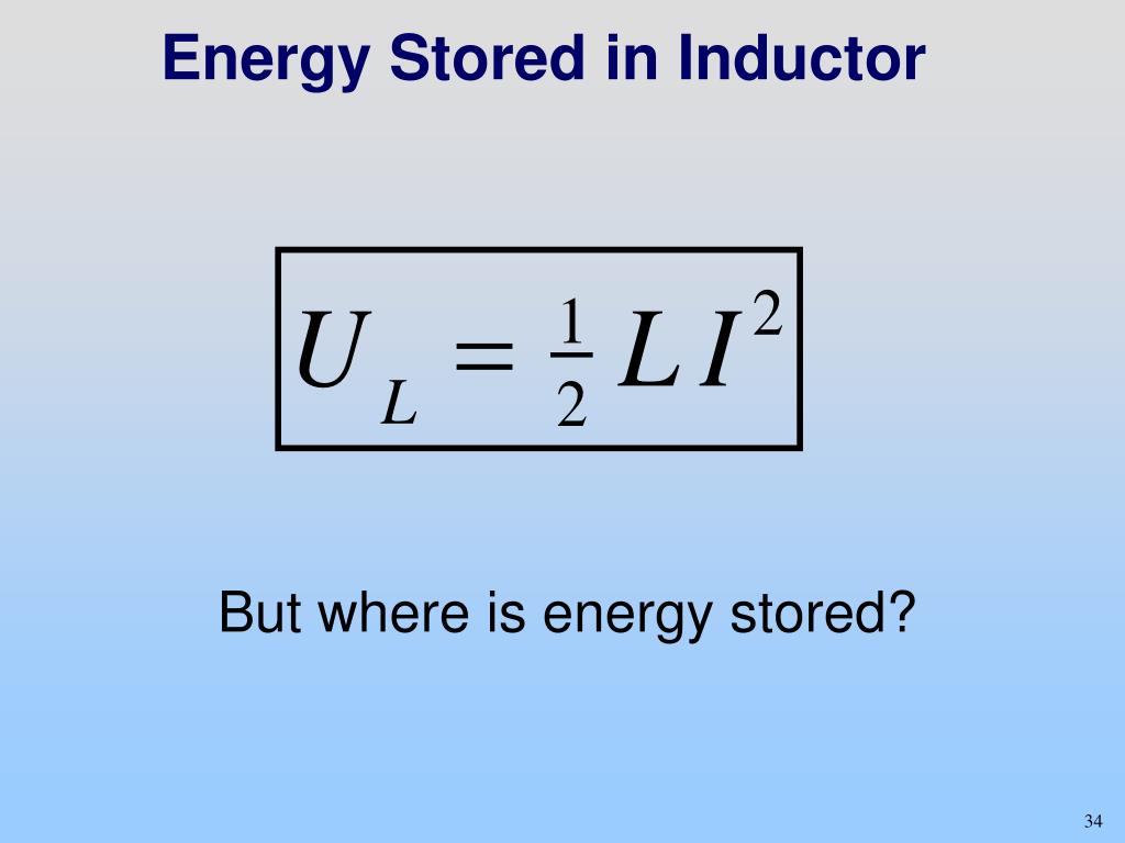 PPT W10D1 Inductance and Field Energy PowerPoint