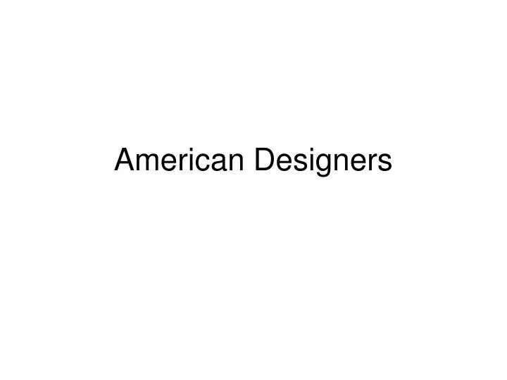 american designers n.