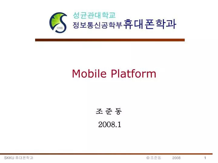 mobile platform n.
