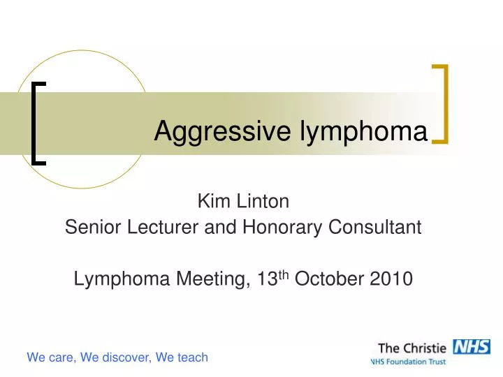 aggressive lymphoma n.