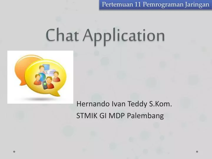 chat application n.