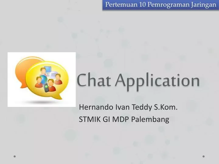 chat application n.