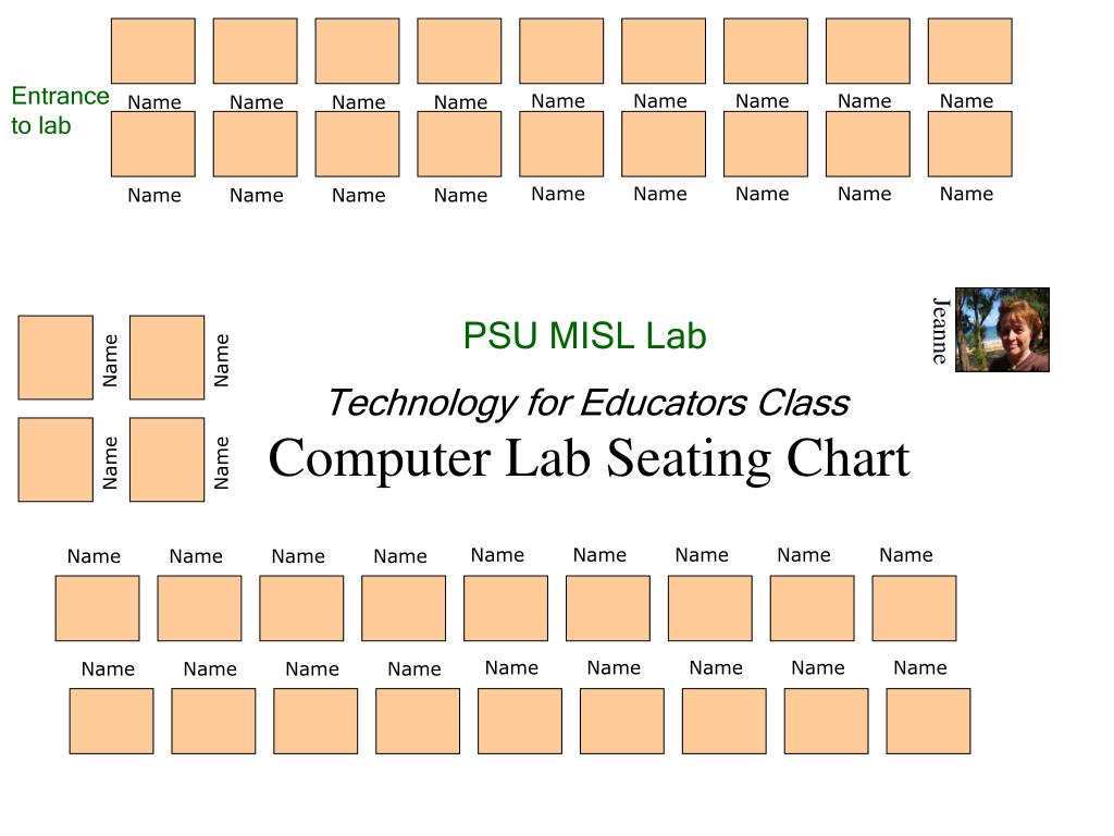 Computer Lab Seating Chart