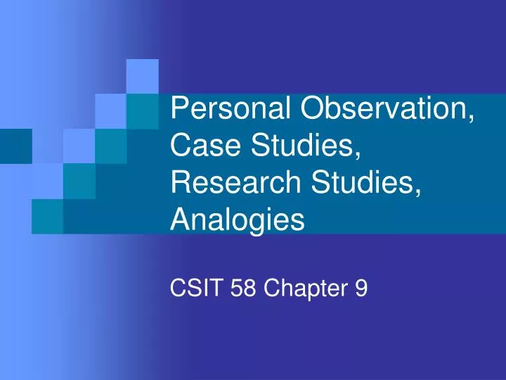 observation case study ppt