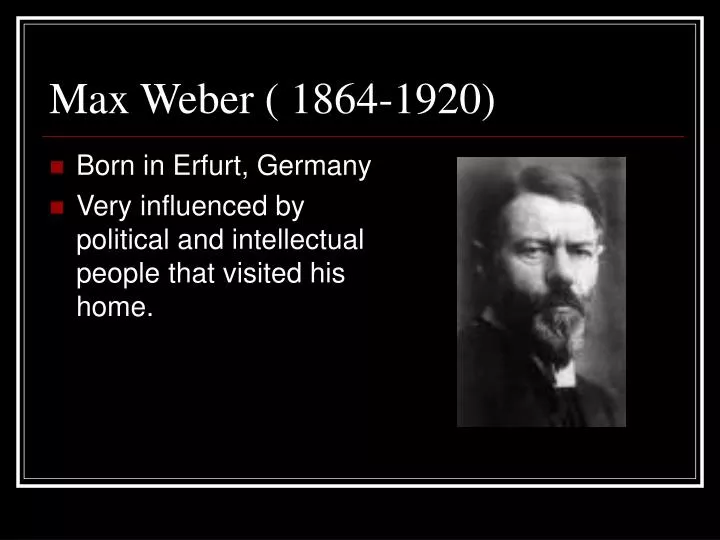 max weber 1864 1920 n.